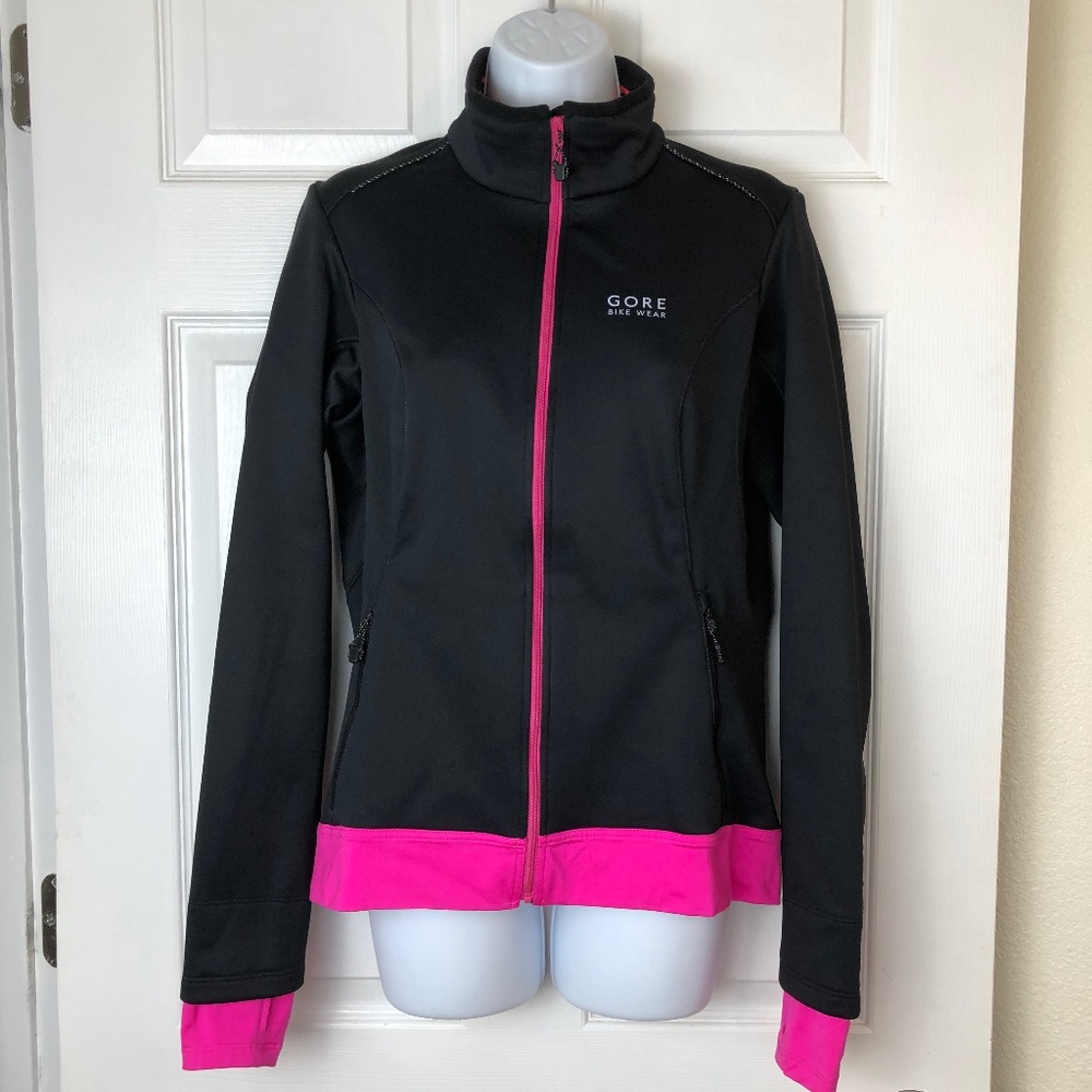 Gore Bike Wear Women’s Windstopper Jacket Black/Pink Cycling Biking Riding